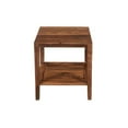 thumbnail image 4 of Hawthorne Collections Modern Wood End Table in Natural Honey Brown, 4 of 6