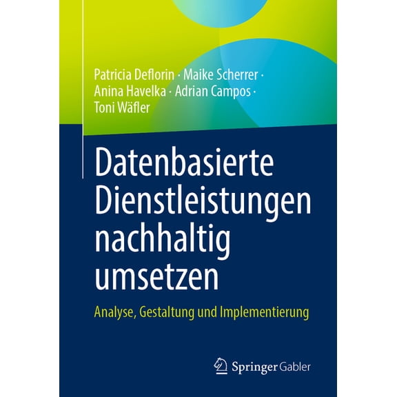 Datenbasierte Dienstleistungen Nachhaltig Umsetzen: Analyse, Gestaltung Und Implementierung, (Paperback)