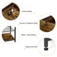 thumbnail image 3 of End Table with Charging Station & Drawer, 3-Tier Side Table with USB Ports & Outlets, Nightstand for Living Room, Bedroom, Rustic Brown, 3 of 5