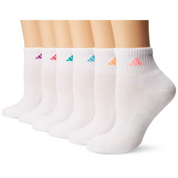 adidas Women's Quarter Sock (6-Pack) - Walmart.com