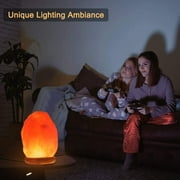 FANHAO Himalayan Salt Lamp 16 Colors, LED Night Light, USB Remote Control, 5-6 inch Height, Decor