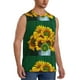 thumbnail image 2 of Balery Sunflowers in Bucket Camisetas sin mangas para hombre, absorbe la humedad y protege contra el mal olor.-XX-Large, 2 of 7