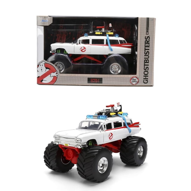 Monstruo de juguete Jada Ghostbusters Ecto-1 Hollywood Rides 1:24