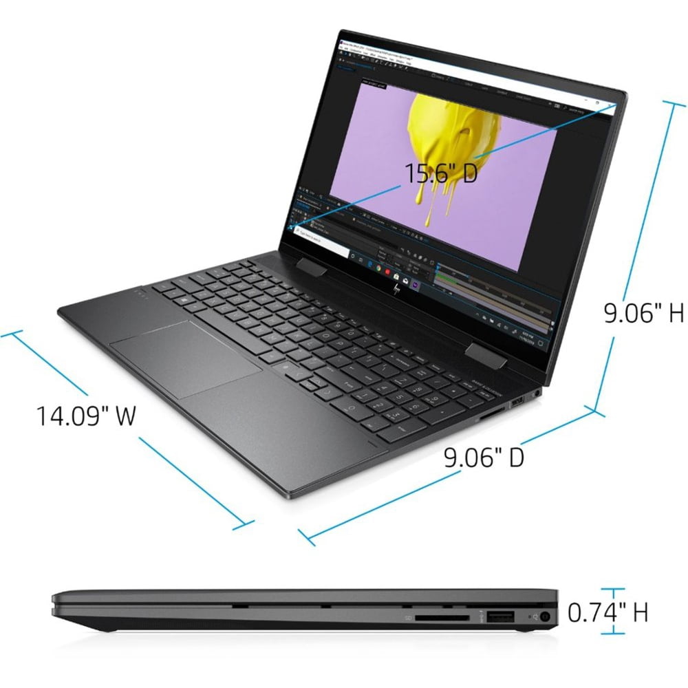 HP Envy x360 2-in-1 Touchscreen Laptop, 15.6