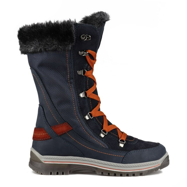 Santana Canada Bottes d'Hiver Micah pour Femmes en Bleu Marine Rouille, 11 US