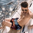 thumbnail image 2 of luoweisi Men's Beach Shorts Quick Dry Swim Trunks with Mesh Lining Fox XL, 2 of 5