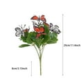 thumbnail image 3 of Artificial Butterflies Flower Wedding Floral Arrangements | Fake Flower Bouquets for Home Decor | 30cm Silk Fall for Vases | 1-Pack, 3 of 6