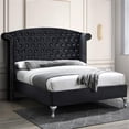 thumbnail image 4 of Home Square 2-Piece Set with Full Bed and 2-Drawer Nightstand in Black, 4 of 15