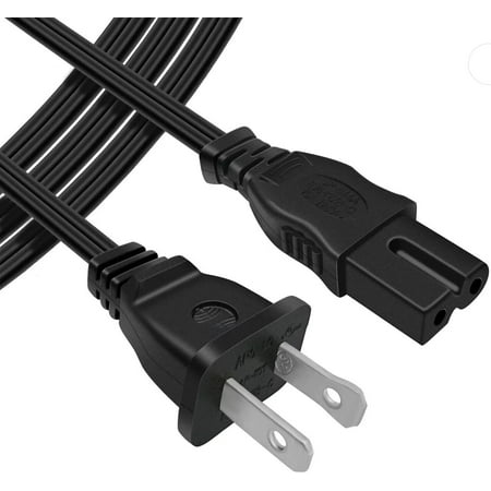 Nuxkst AC in Power Cord Cable Lead for JANOME NEWHOME Models 300E 888 Compulock 1600P 1600P-DB 1600P-DBX 1600P-QC 2200 3050 4123 5000 6060QC