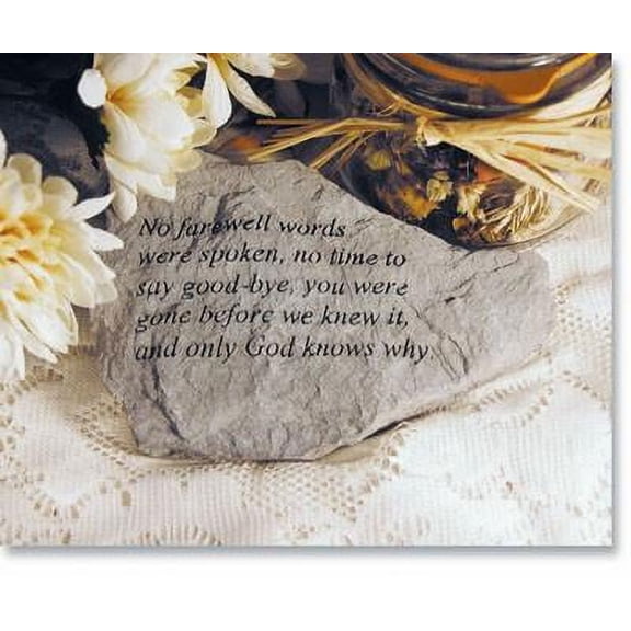 No Farewell Words... Memorial Garden Stone
