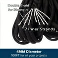 thumbnail image 2 of 550 Military Paracord 7 Strand 4mm Tactical Parachute Cord Camping Accessories, 2 of 5