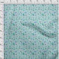thumbnail image 4 of oneOone Tissu Polyester Spandex Bleu Ciel Matériel de Robe d'Automne Tissu Imprimé Tissu au Mètre 56 Pouces de Large, 4 of 4