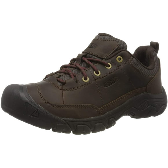 KEEN mens Targhee 3 Oxford Casual Hiking Shoe, Dark Earth/Mulch, 9 Wide US