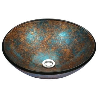 ANZZI Jonas Series Vessel Sink in Frosted Blue - Walmart.com