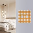 thumbnail image 5 of Orange and White Gingham Plaid Light Switch Cover Electrical Outlet Cover Replaceable Wall Plates 3-Gang, 5 of 8