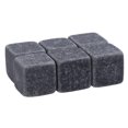 thumbnail image 3 of Batería de Cocina 6 uds. De piedras naturales para whisky, para beber cubitos de hielo, Bar, enfriador de vino, roca negra Tmvgtek Libre de BPA, 3 of 5