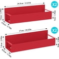 thumbnail image 6 of Metal 4 Pack Magnetic Spice Storage Rack Organizer for Refrigerator and Oven, Black Fridge Organizers and Storage, 6 of 6