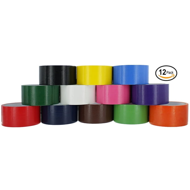 RamPro Colored & Fluorescent Styles HeavyDuty Duct Tape Assorted