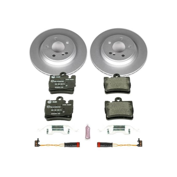 Power Stop Rear Euro-Stop ECE-R90 Certified Brake Pad and Rotor Kit ESK2997