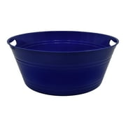 Plastic 17.5" Round Party Tub, Blue, 1 Count, Party Favors, Way to Celebrate