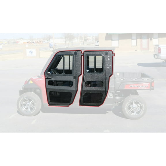 Cru Products #CP-2013-19-DOORS Black Steel Doors for UTV Polaris Ranger Crew XP 900 2013 to 2019