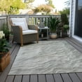 thumbnail image 6 of Addison Rugs Chantille Indoor/Outdoor Transitional Waves Taupe Washable Rectangle Rug, 10' x 14', 6 of 6