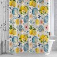 thumbnail image 2 of Summer Beach Bathroom Shower Curtain, Ocean Starfish Shell Coastal Conch Lemon Flowers Waterproof Washable Soft Bath Curtain for Bathtub Decor with 12 Hooks&Grommet, 48x72 Inch, 2 of 9