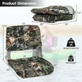 thumbnail image 3 of Gymax 2PCS Low Back Padded Boat Seat w/ 4 Bolts Thick Sponge Padding for Outdoor, 3 of 8