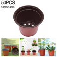 thumbnail image 4 of Plastic Plant Flower Pots Nursery Pot Plant Container 50Pcs, 4 of 6