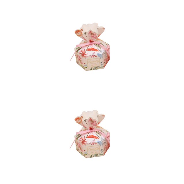 Naiovety Caja de dulces de boda de estilo europeo Cajas de regalo de recuerdo de fiesta de festival Embalaje de regalo Ceremonia de celebración Tipo 2 2piezas