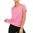 thumbnail image 2 of Women Yoga Fitness Activewear Quick Dry Gym Running Workout T-Shirt Short Sleeve, 2 of 6