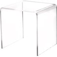 thumbnail image 1 of Plymor Clear Acrylic Square Display Riser, 4" H x 4" W x 4" D (1/8" Thick) (2 Pack), 1 of 3