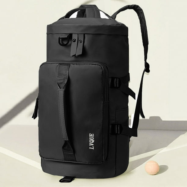 Bolsa de gimnasio para mujer | Bolsa de lona pequeña con compartimento para zapatos y bolsillo impermeable | Mochila de viaje de 35 l para yoga, natación, acampada y escapadas de fin de semana