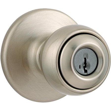 Weiser Elements Satin Nickel Entry Door Knob With Smartkey