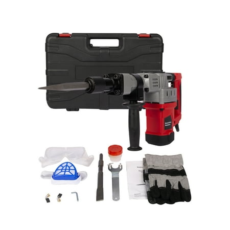 

Clerance! Demolition Electric Jack Hammer Concrete Breaker Trigger Lock with Chisel Bit with Carrying Case