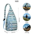 thumbnail image 3 of Crossbody Backpack for Women - Lightweight Sling Bag with Floral Print, Waterproof Anti-Theft Boho Purse for Hiking, School, 3 of 4