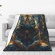 thumbnail image 1 of Fotbe Forest Meditating Tiger Manta de Franela Acolchonada con Estampado, Súper Suave y Esponjosa, Extra Grande para Sofá, Cama, Uso Todo el Año-80"x60", 1 of 7