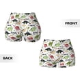 thumbnail image 5 of Naloa Cute Dinosaurs Biker Shorts for Women Seamless Scrunch Short Women’s Yoga Shorts for Gym Running Sport Shorts - Small, 5 of 9
