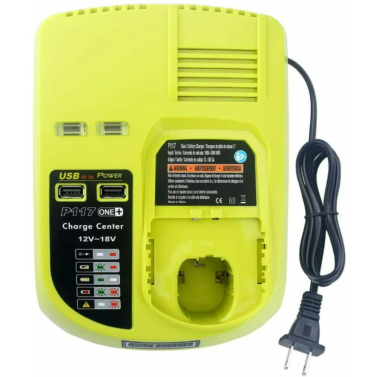 Battery / Charger For RYOBI P108 18 Volt One Plus High Capacity Lithium 9Ah  6Ah