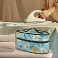 thumbnail image 2 of HELLHERO Bee and Daisy Pattern Protective Steam Iron Carrying Bag Smooth Zipper Travel Carrying Case Travel Iron Storage Holder Bag, Bag Only, 2 of 6