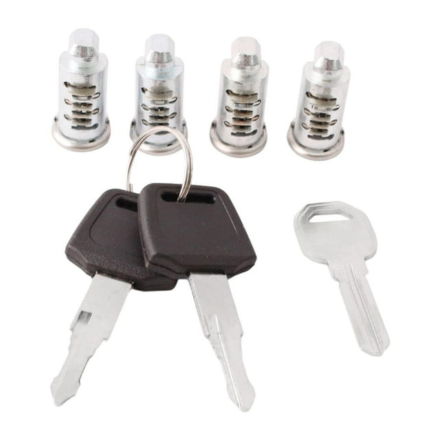 Miulika Roof Rack Lock Lock Cores with Key for Roof Racks Ski Racks Kayak Racks Type A