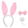 thumbnail image 1 of KAKOWELY 1 juego de disfraz creativo de conejo de peluche, accesorios de decoración para fiesta de Pascua, diadema de conejo, 1 of 5