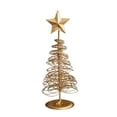 thumbnail image 2 of Dserhfy Gold Spiral Christmas Tree Decor Glittering Tabletop Tree with Star Topper for Holiday Home Office Table Centerpiece Mantel Shelf Decor, 2 of 8