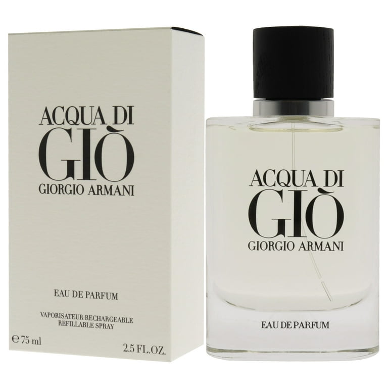 高級素材使用ブランド Eau Gio Di Acqua Armani Giorgio De Spray Refillable Parfum 香水(女性用)