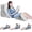 White, variant on 4PCS Orthopedic Bed Wedge Pillow Set for Sleeping, Post Surgery Foam Pillow for Body, Back and Leg Pain Relief, Triangle Adjustable Support Pillow - Acid Reflux, Anti Snoring & GERD Sleeping