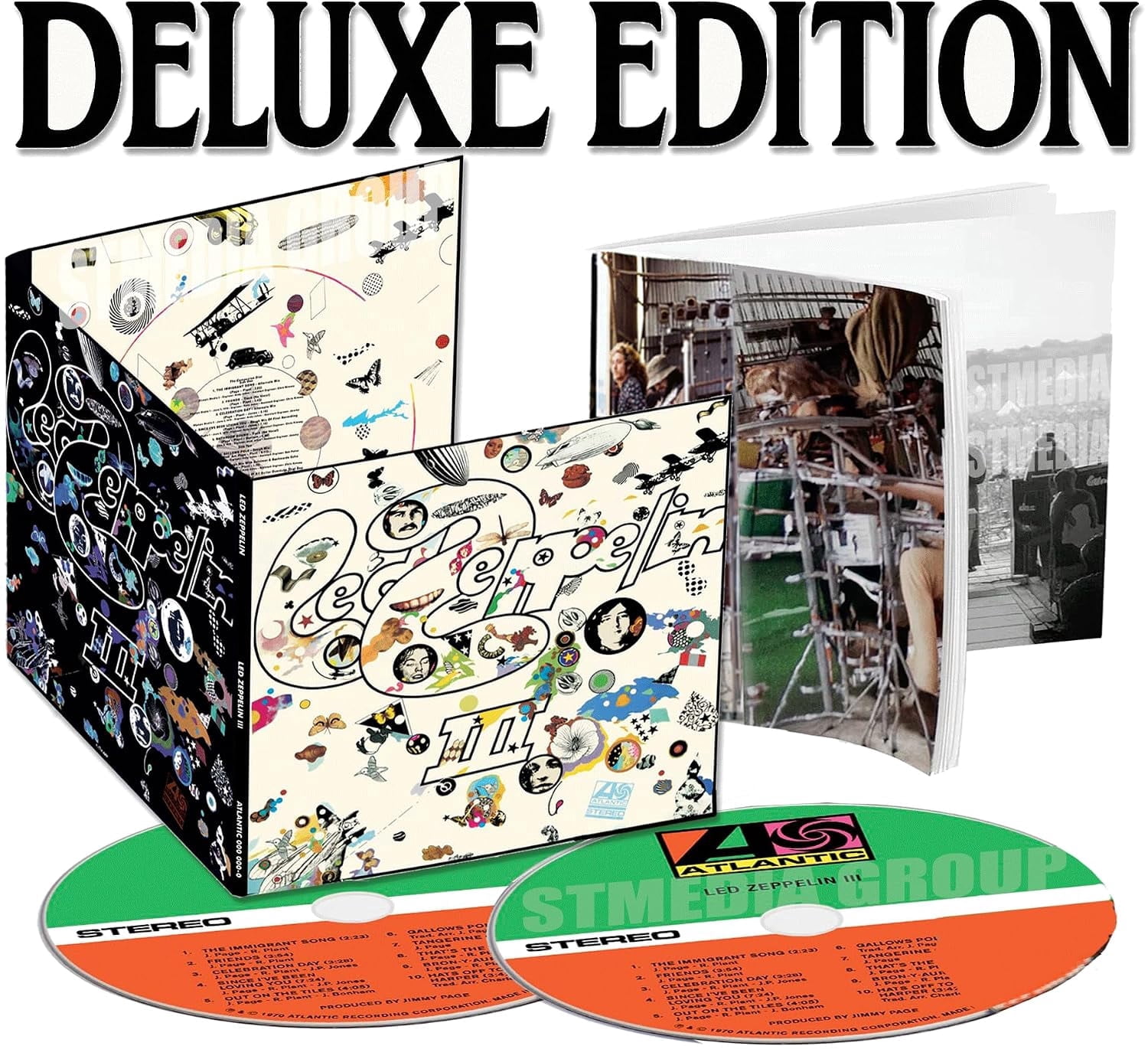 Atlantic, Led Zeppelin 1 CD, Deluxe 2CD with unreleased live Paris