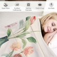 thumbnail image 3 of Creowell Flowers Throw Blanket for Couch Sofa Bed All Seasons Camping School - Excellent Hand Feel Lightweight Flannel Blanket 60x80in, 3 of 6