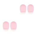 thumbnail image 2 of Yuarrent 2 uds guantes de baño guante de baño exfoliante exfoliante corporal masaje toalla de manopla multicolor para accesorios de Rosa 2piezas, 2 of 6