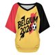 thumbnail image 5 of Women's Football Graphic T-Shirt, Women's V Neck Short Sleeve Soccer Fan T Shirt with Names Print Casual for Soccer Tournament 2026 Black Size: M, 5 of 5