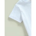 thumbnail image 5 of Baby Girls Boys 4th of July Outfit American Flag Tee Shirt Short Pants Infant Independence Day Clothes Set, 5 of 7